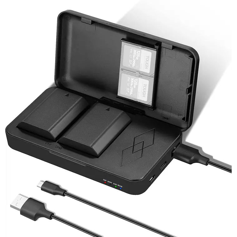 Cargador y Estuche con 2 Baterías Neewer NP-FZ100 1