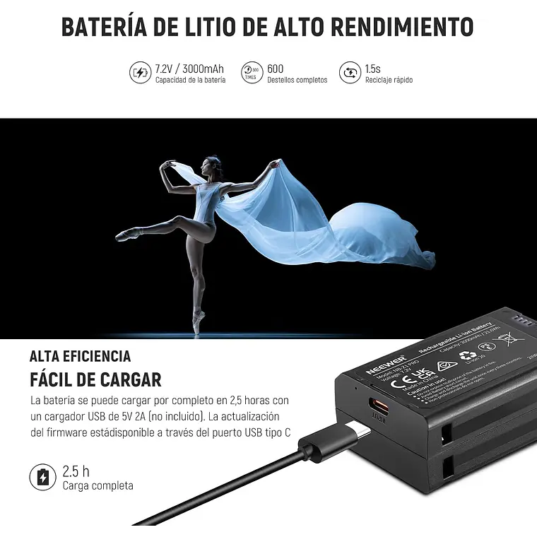 Flash Speedlite Neewer Z2-S TTL Cabeza Redonda Sony 9