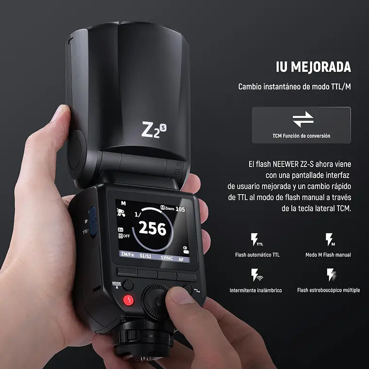 Flash Speedlite Neewer Z2-S TTL Cabeza Redonda Sony 4