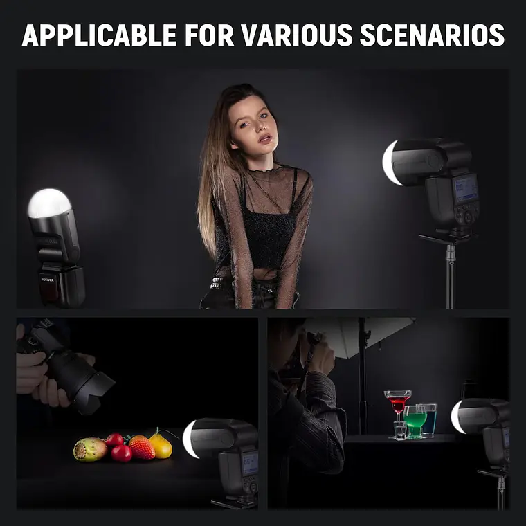 Difusor Magnético Neewer M12 para Flash Speedlite 5