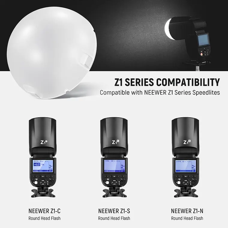 Difusor Magnético Neewer M12 para Flash Speedlite 4
