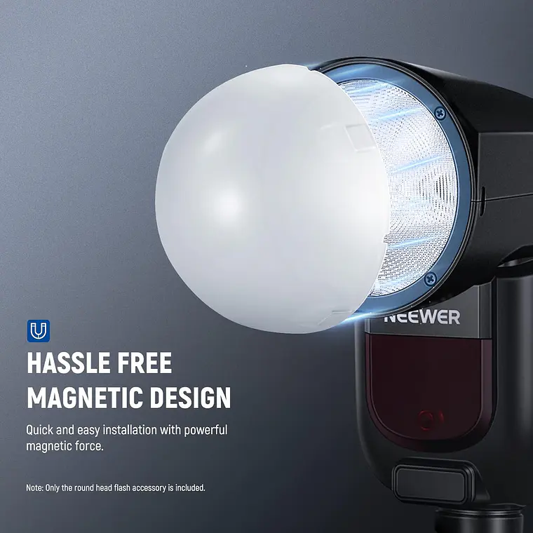 Difusor Magnético Neewer M12 para Flash Speedlite 7