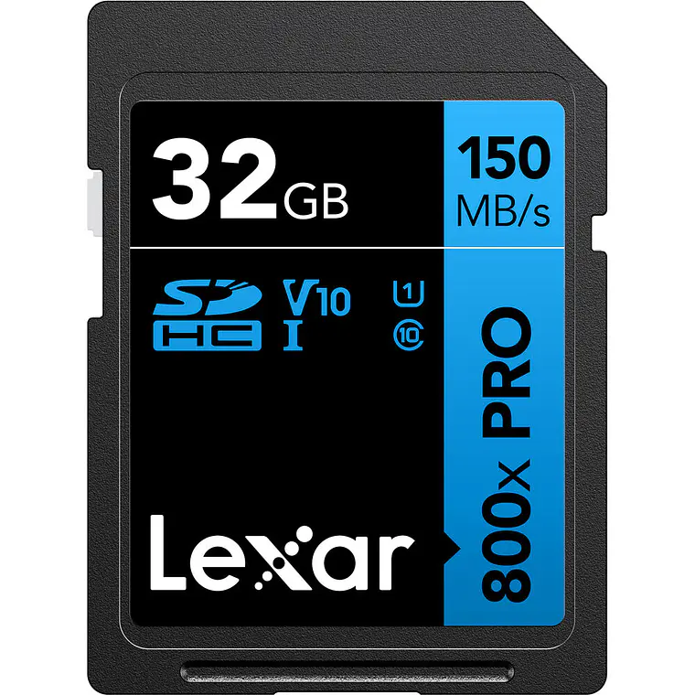 Memoria lexar 32gb 800x pro sdhc uhs-I v10 150mb 1