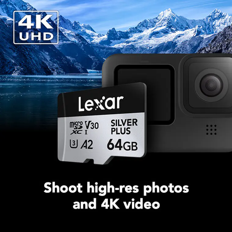 Memoria MicroSD Lexar 64GB 205MB/S UHS-I Con adaptador 6