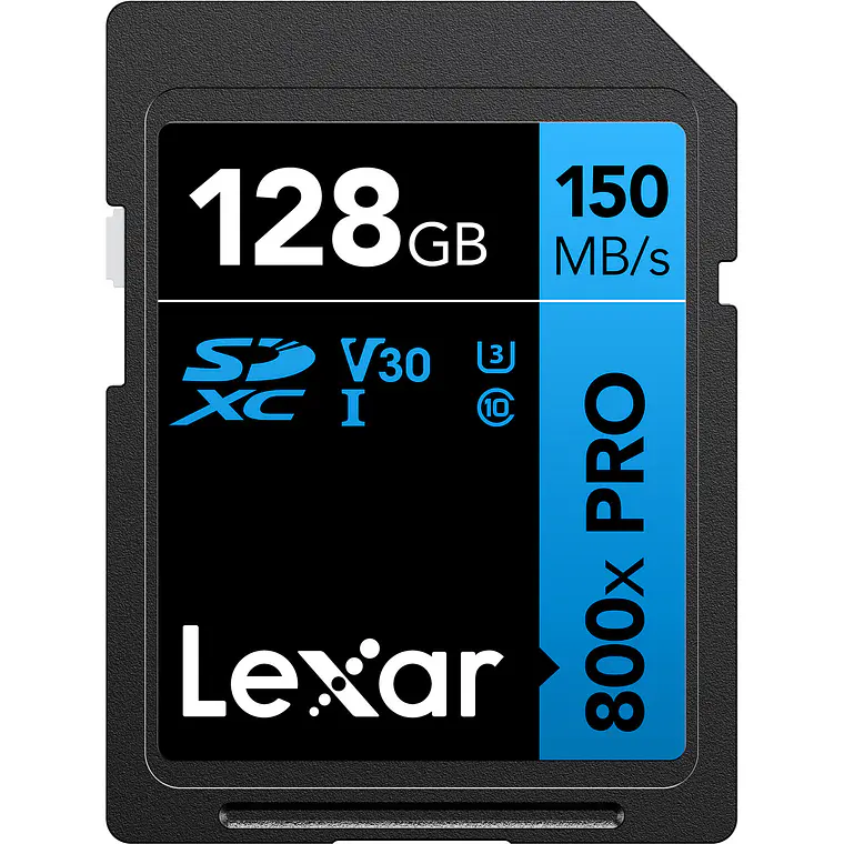 Memoria Lexar 128GB 800xPro SDXC-UHS-I V30 150 MB/s 1