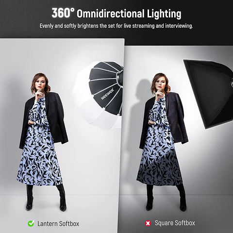 Softbox Linterna Neewer NS90L 90 cm Liberación Rápida