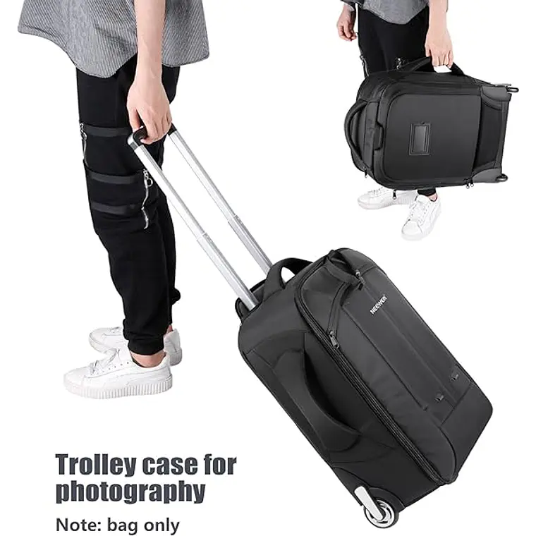 Mochila Trolley Convertible Neewer 2 en 1 para Cámara 4