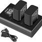 Kit Cargador Dual y Baterías Neewer NP-FW50 1100mAh Sony - Miniatura 1