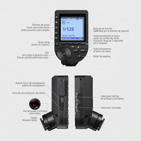 Trigger TTL Neewer QPRO-S para Flash Inalámbrico Sony