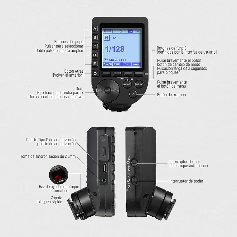Trigger TTL Neewer QPRO-S para Flash Inalámbrico Sony 2