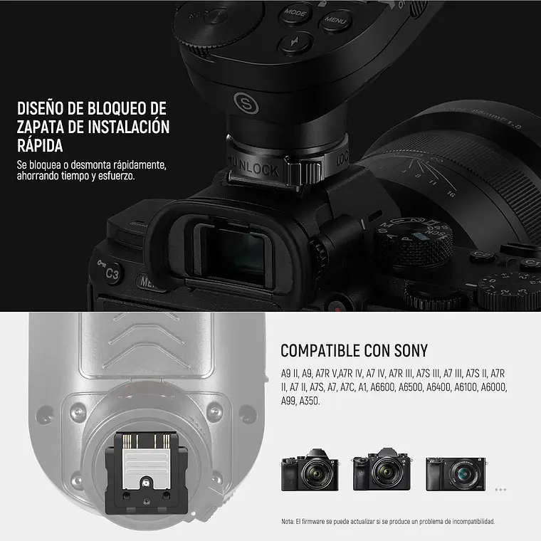 Trigger TTL Neewer QPRO-S para Flash Inalámbrico Sony 4