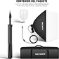 Kit Softbox LED Neewer NK300 5700K - Miniatura 4