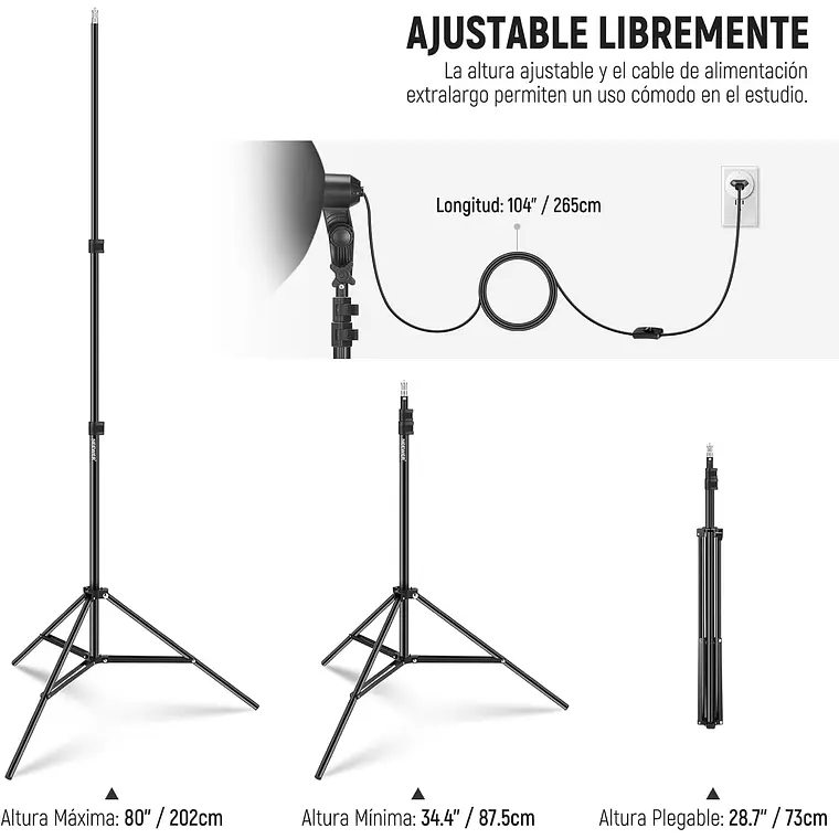 Kit Softbox LED Neewer NK300 5700K 6