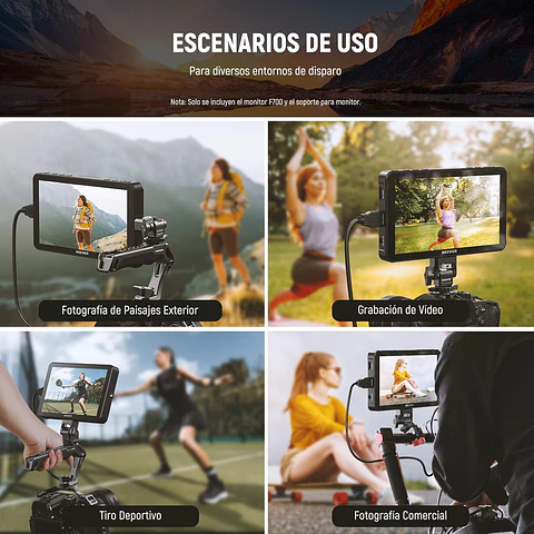 Monitor de Campo Neewer F700 7" IPS 4K con LUT 3D