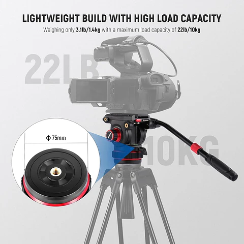 Cabezal Fluido para Trípode de Video Neewer GM006