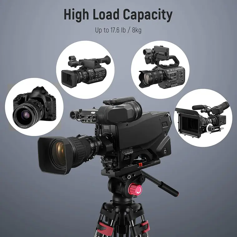 Trípode Video Neewer TP-M200 200 cm con Cabezal Fluido 4