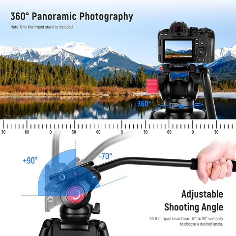 Trípode Video Neewer TP-M200 200 cm con Cabezal Fluido