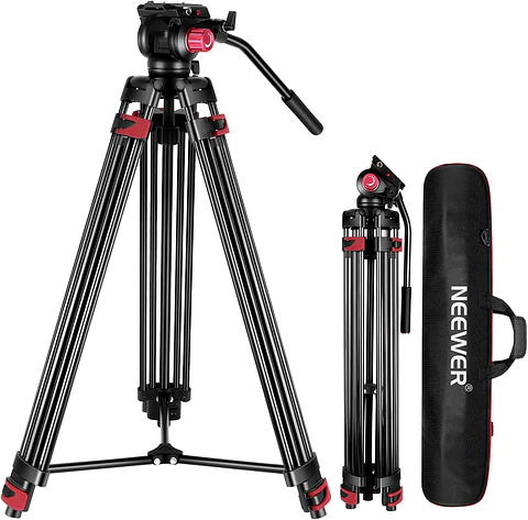 Trípode Video Neewer TP-M200 200 cm con Cabezal Fluido