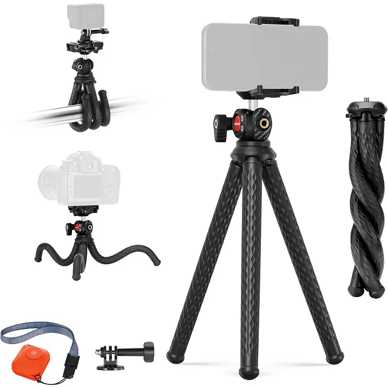 Trípode Flexible Neewer T34 con Cabezal Bola y Soporte Móvil 1