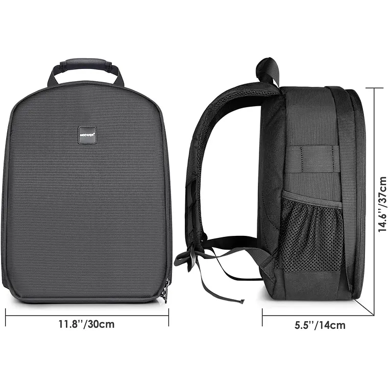 Mochila Neewer para Cámara 11L Negra con Interior Gris 7