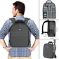 Mochila Neewer para Cámara 11L Negra con Interior Gris - Miniatura 2