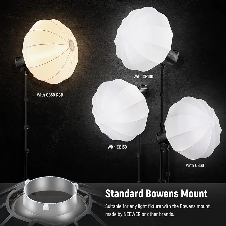 Softbox Linterna Neewer NS65L 65 cm con Montura Bowens 7