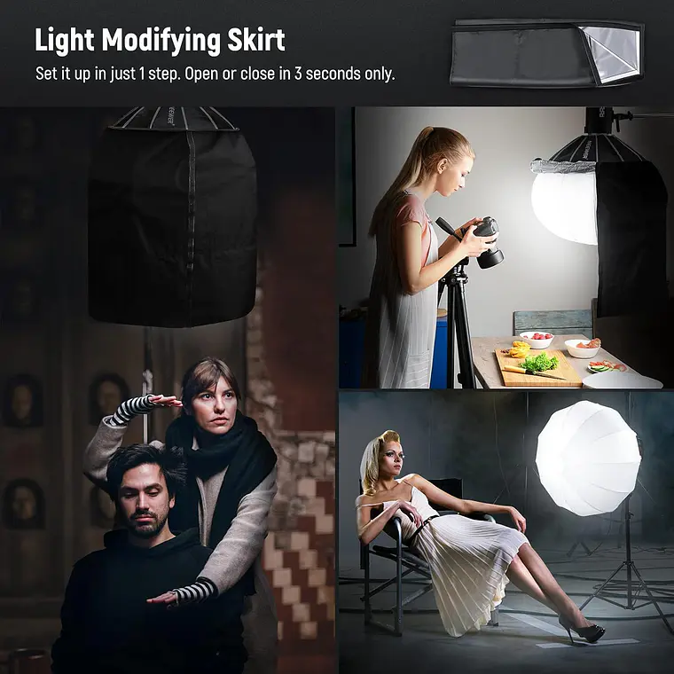 Softbox Linterna Neewer NS65L 65 cm con Montura Bowens 8