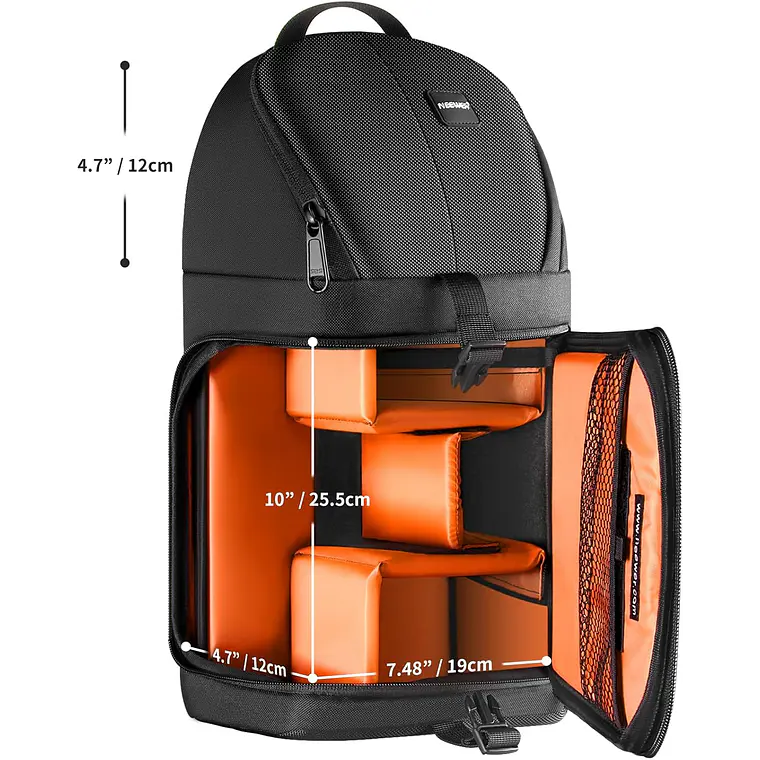 Mochila Bandolera para Cámara Neewer (Negra)​ 6