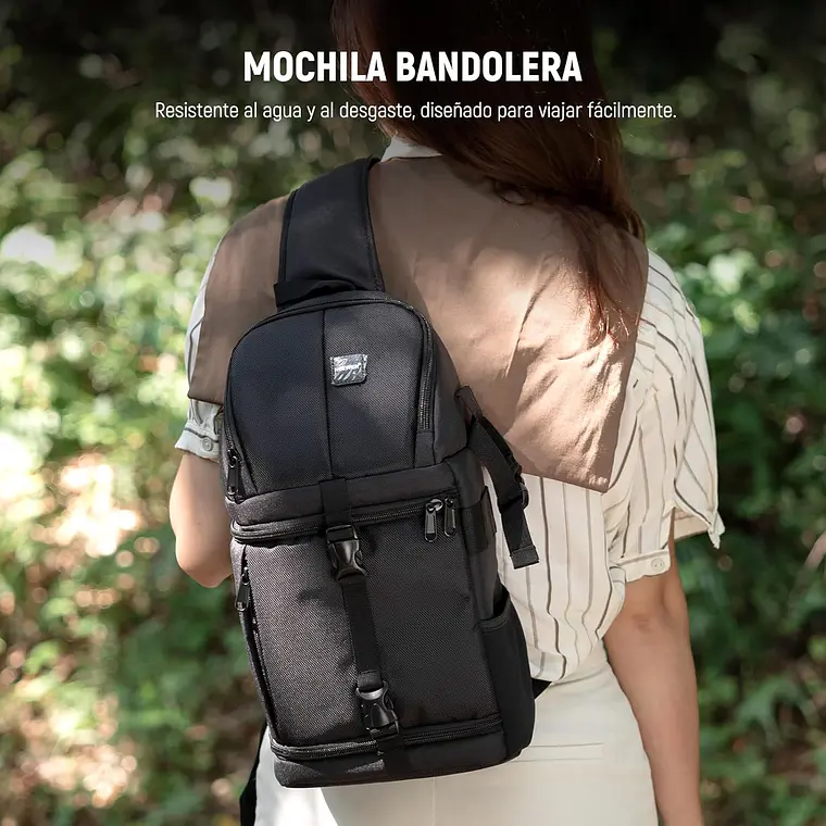 Mochila Bandolera para Cámara Neewer (Negra)​ 2