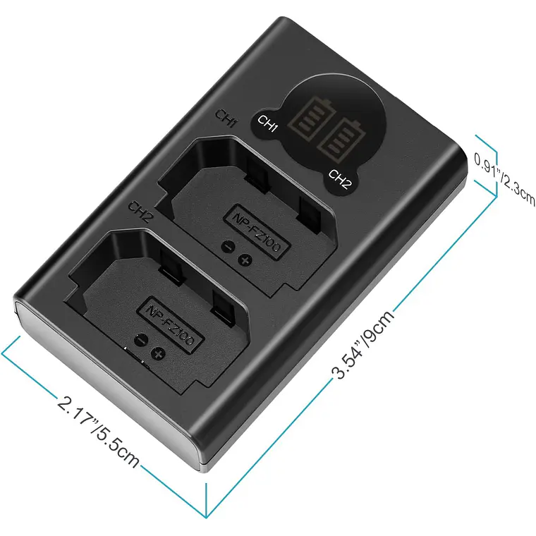 Cargador Dual USB Neewer para Baterías NP-FZ100​ 6