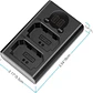Cargador Dual USB Neewer para Baterías NP-FZ100​ - Miniatura 6