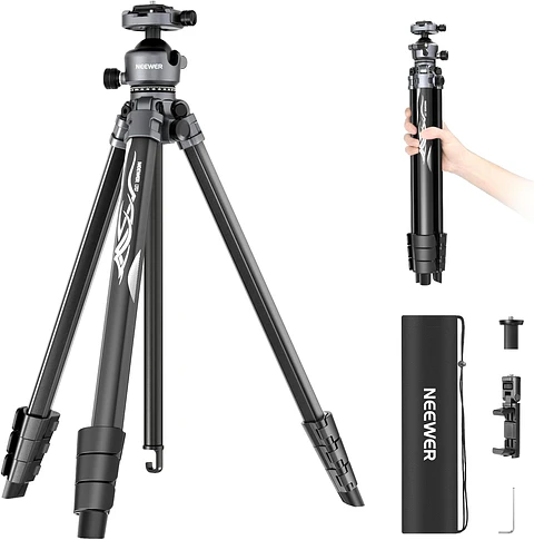 Trípode de Viaje Aluminio Neewer LT07 156 cm con Rótula Bola