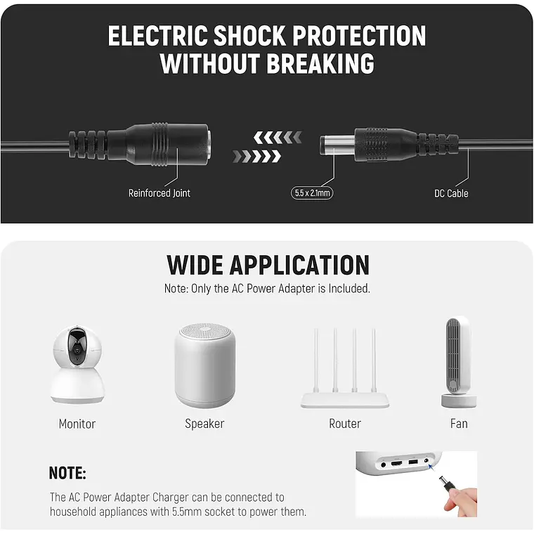 Adaptador Neewer AC-PW20 con Acoplador CC para Sony 6