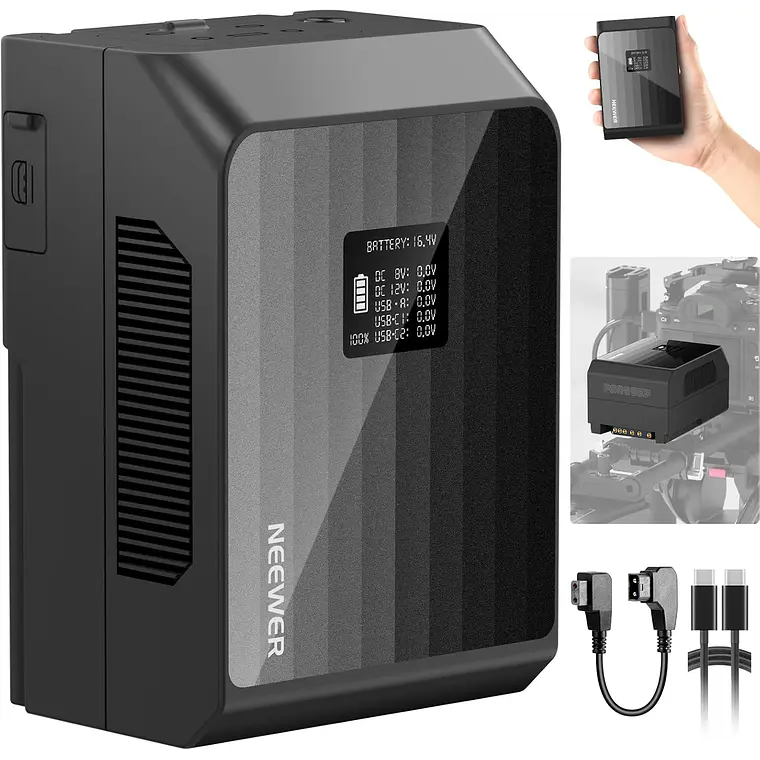 Batería Mini V-Mount Neewer PS099EP 6800mAh 99Wh 1