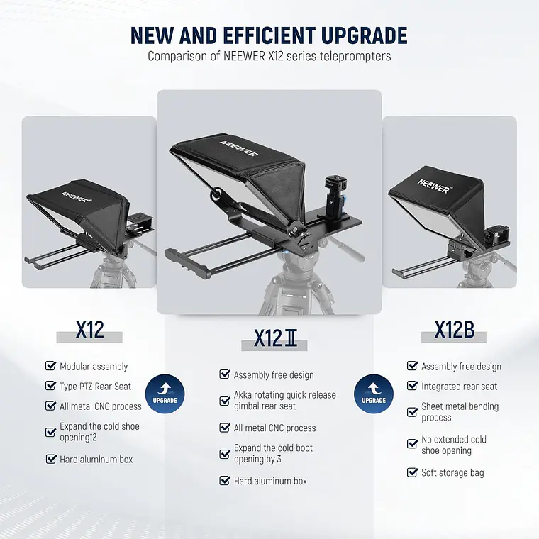 Teleprompter Neewer X12 II para Cámara y Tableta 5