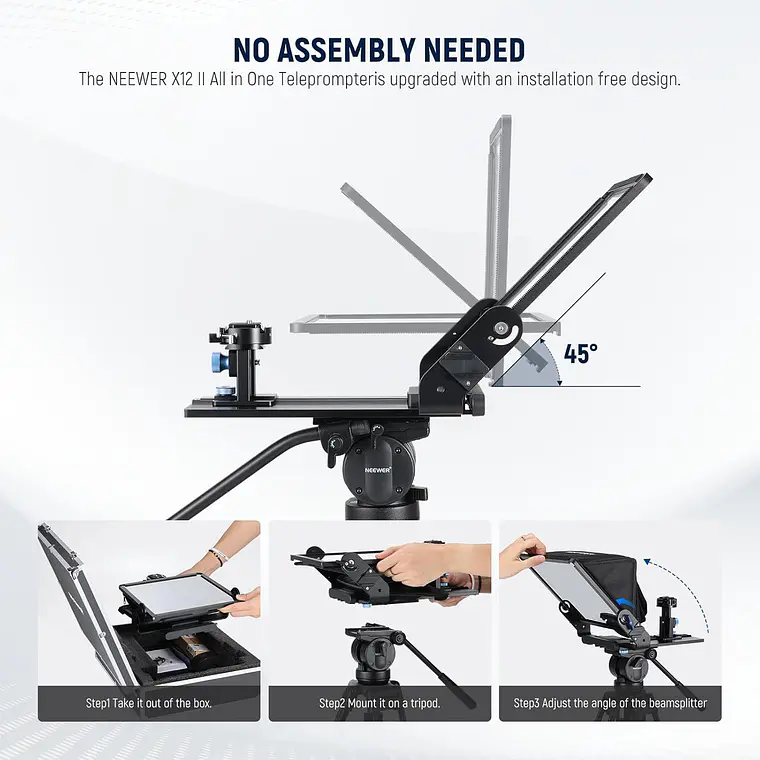 Teleprompter Neewer X12 II para Cámara y Tableta 7
