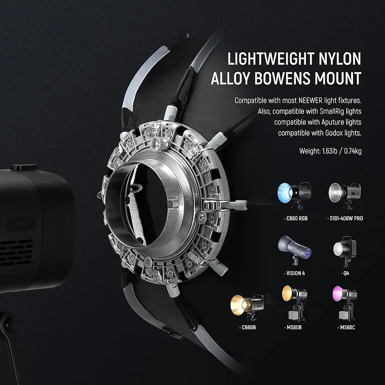 Softbox Neewer Octagonal de 45 cm con Montura Bowens 6