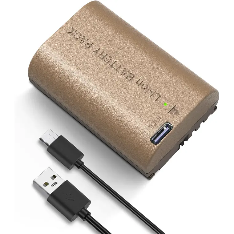Batería Neewer LP-E6P 2400mAh con Puerto Tipo C 1