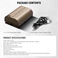 Batería Neewer LP-E6P 2400mAh con Puerto Tipo C - Miniatura 4