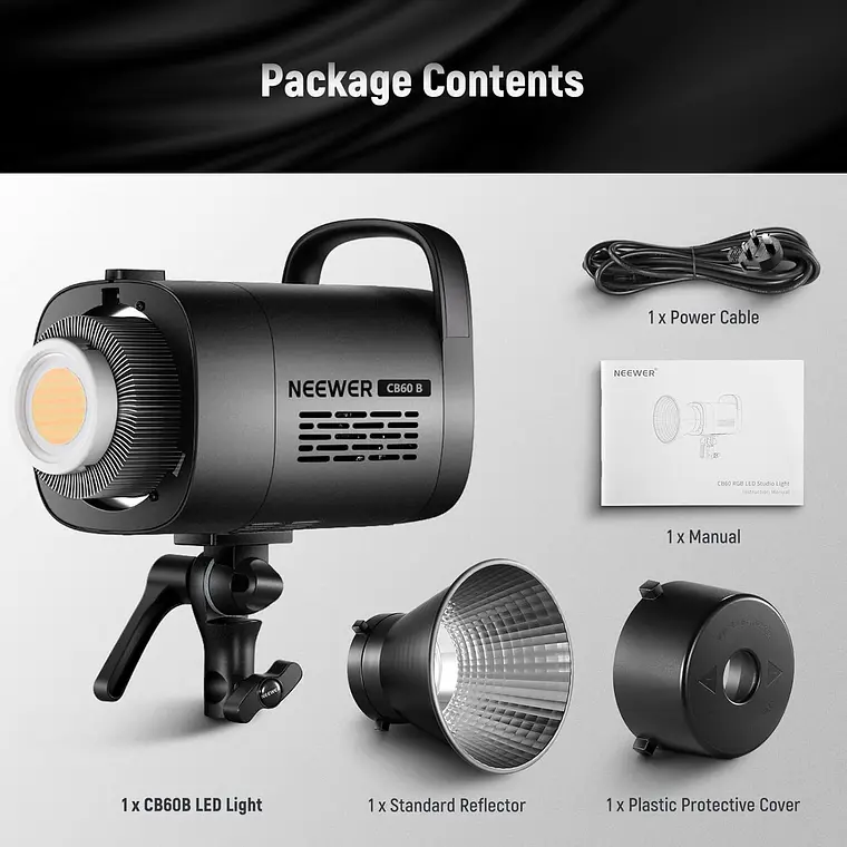 Luz LED Bicolor Neewer CB60B 70W con APP y Control 2.4G 4