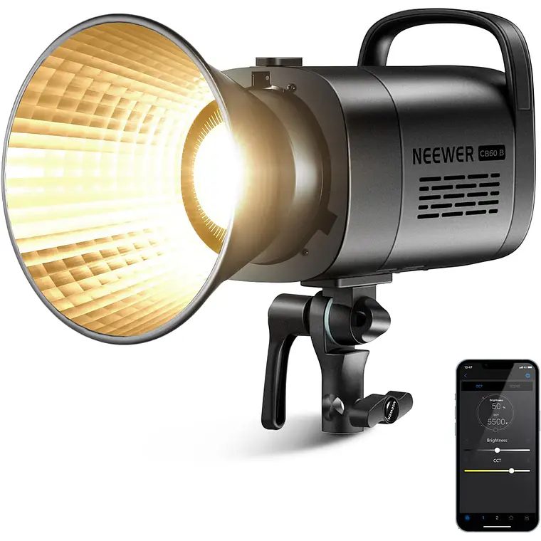 Luz LED Bicolor Neewer CB60B 70W con APP y Control 2.4G 1