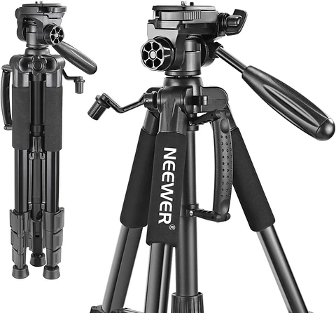 Trípode Aluminio Neewer SAB234 142 cm con Cabezal Panorámico