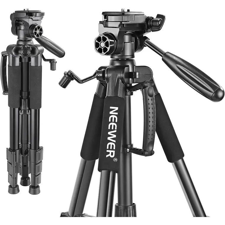 Trípode Aluminio Neewer SAB234 142 cm con Cabezal Panorámico 1