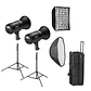 Kit de 2 Cañón Led Visico Led-80A II Montura Bowens - Miniatura 1
