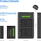 Set 2 Baterías LP-E17 y Cargador USB Neewer para Canon - Miniatura 8