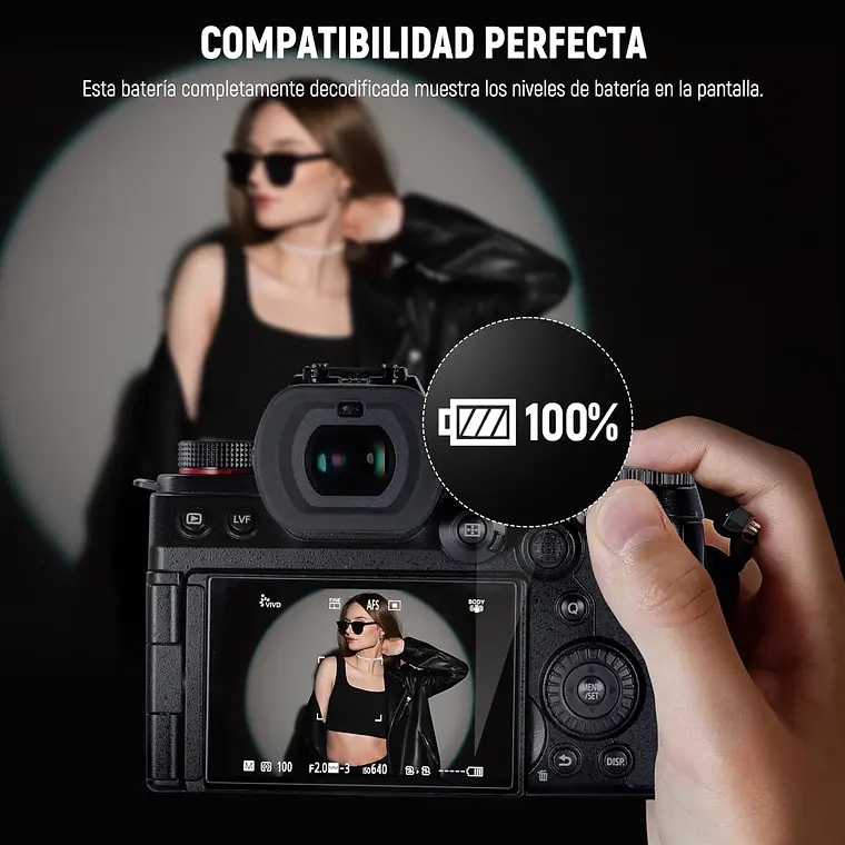 Batería Neewer DMW-BLK22 2400mAh para Lumix 7