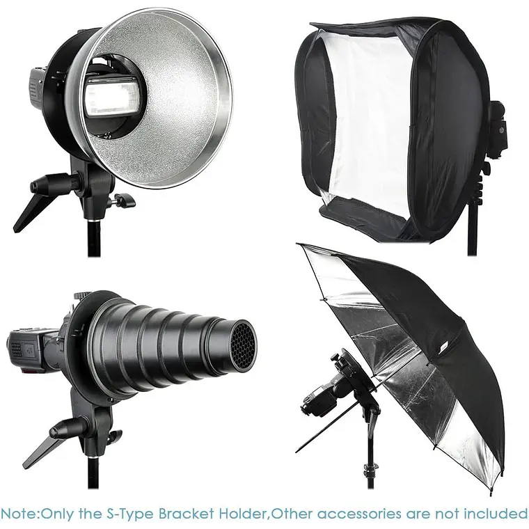  Soporte de montaje tipo S Neewer para flash Speedlite 8