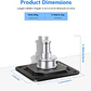 Soporte Techo/Pared Neewer con Espiga 5/8