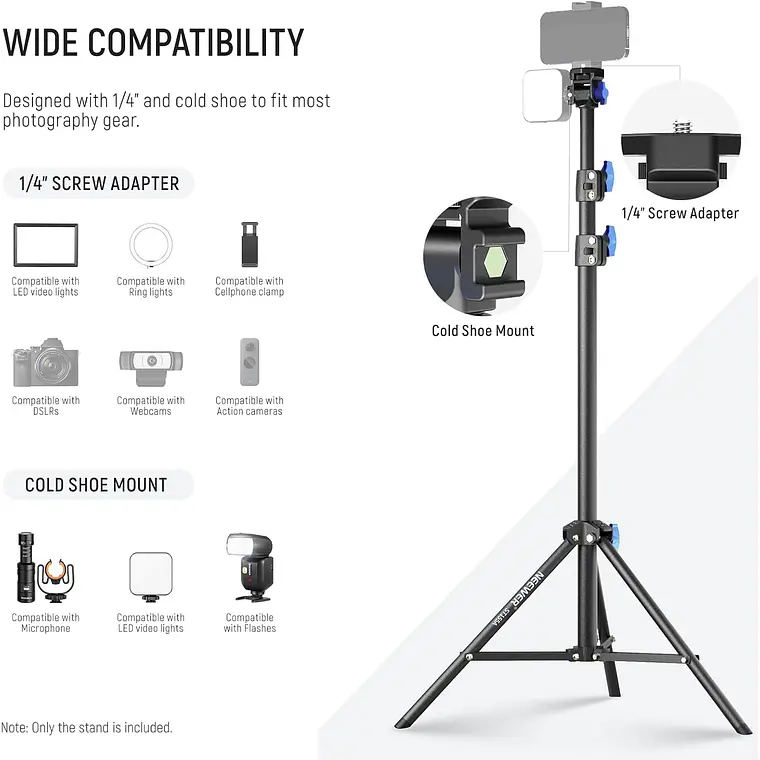 Trípode de Iluminación NEEWER de 72 a 155 cm 4