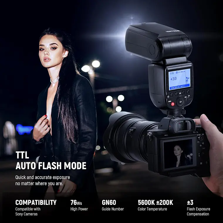 Flash Speedlite Neewer NW700-S TTL para Sony 2